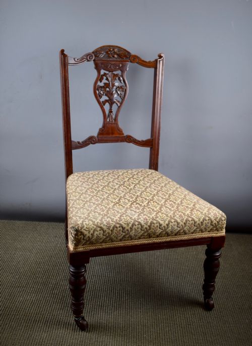Edwardian Mahogany Nursing Chair