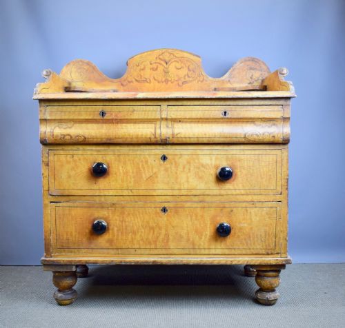 Victorian Scumble Glazed Chest of Drawers in Original Paint