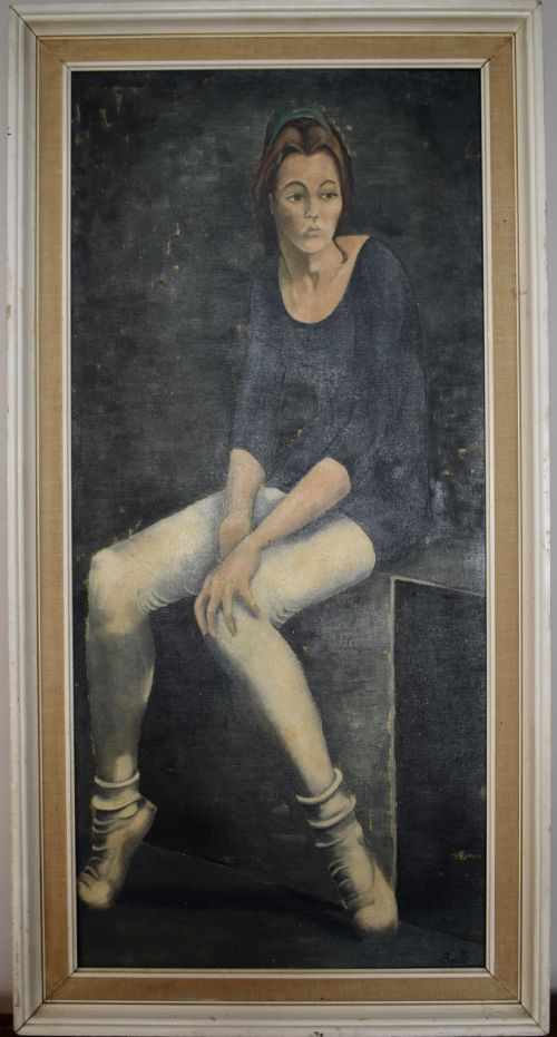 fig 1. Portrait of a Ballet Dancer by Bette Hastings, United Society of Artists, dated 1964