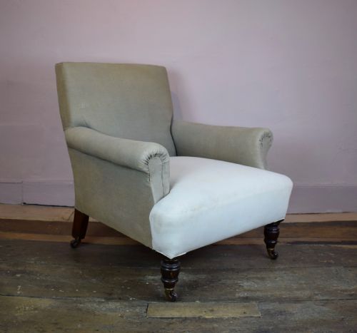 fig 1. Antique Victorian Library Armchair