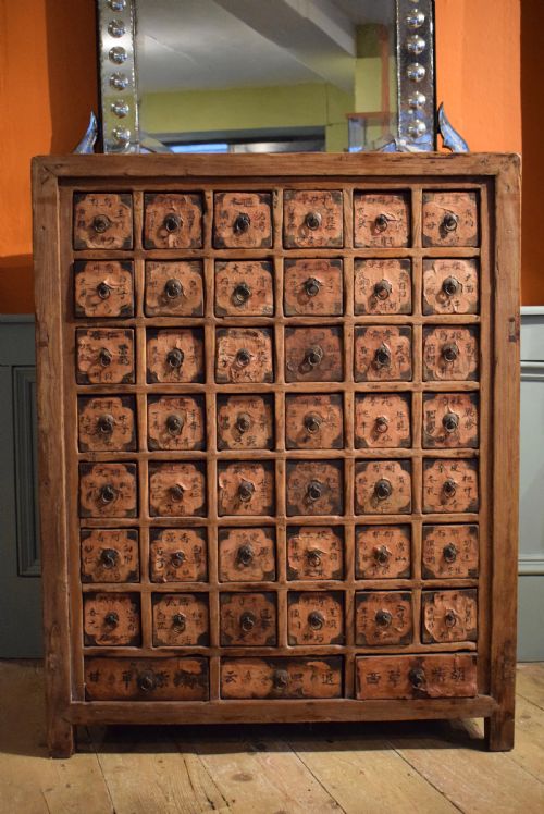 Antique Chinese Apothecary Cabinet of 45 Drawers