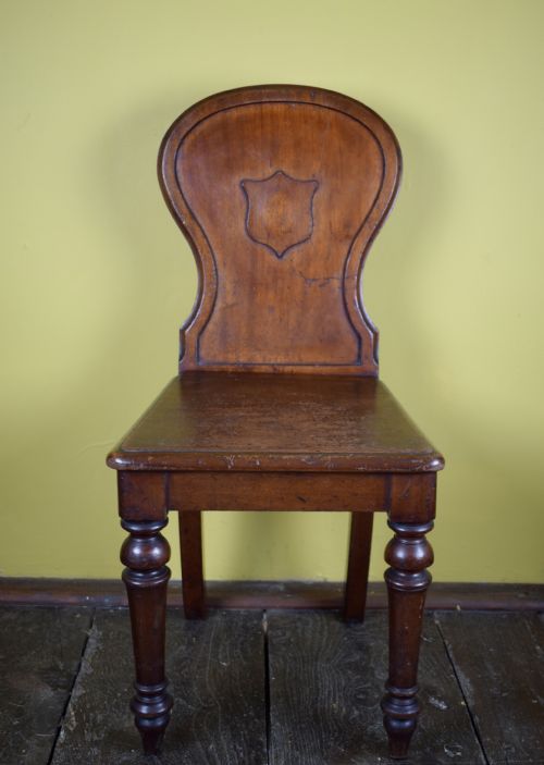 Victorian Mahogany Hall Chair
