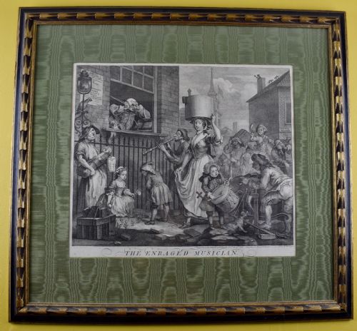 fig 1. William Hogarth The Enraged Musician Engraving 1741