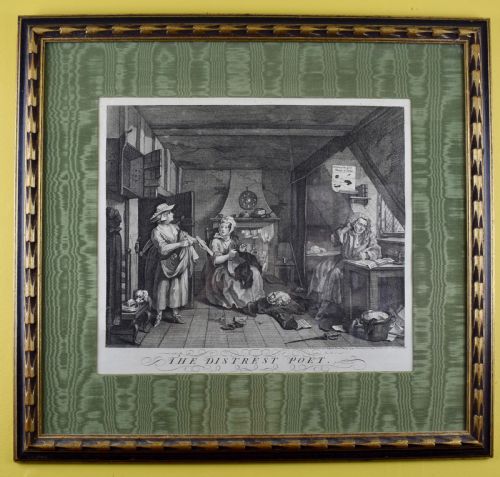 fig 1. William Hogarth The Distrest Poet Engraving 1740