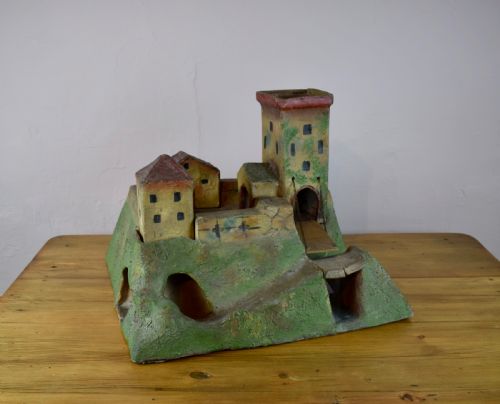 Vintage 1930'S Papier Mache Toy Model Fort