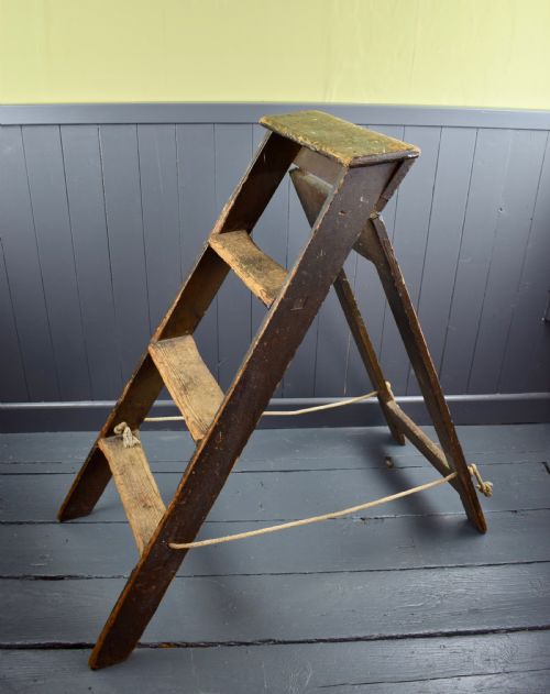 Vintage Folding Shop Step Ladder