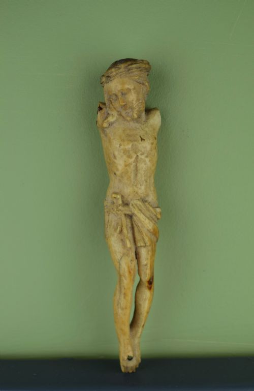 Antique Carved Ivory Corpus Christi, 16th / 17th Century