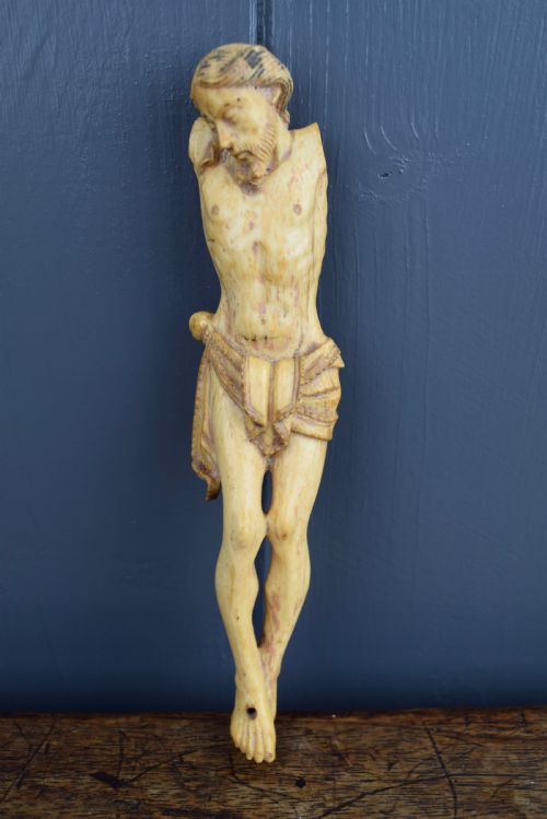 16th / 17th Century Finely Detailed Carved Ivory Corpus Christi
