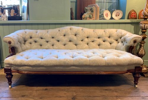 Superb Quality Victorian Walnut Button Back Sofa