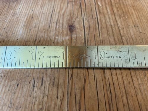A Brass Draper's Yard Rule by James Chesterman & Co
