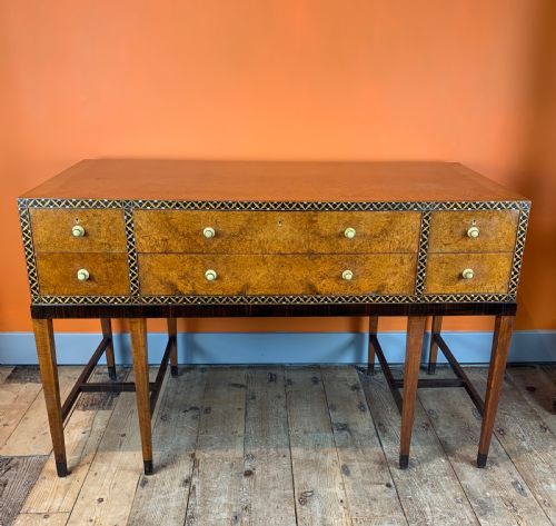 fig 1. Bath Cabinet Makers Art Deco inlaid burl amboyna sideboard / console