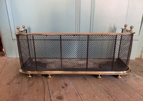 Victorian Brass and Wire Nursery Fender