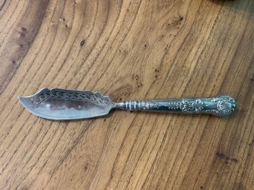 Georgian Silver Butter Knife / Curler by John Thornton Birmingham 1826