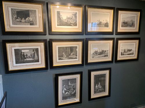 fig 1. 12 Engravings from Description de L'Egypt' after Conte circa 1810