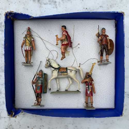 Rare Mim Emmanuel Steinback Roman Lead Figures Set, Boxed