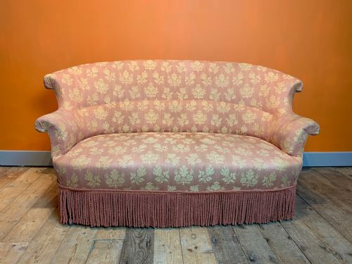 French Napoleon III Two Seat Crapaud Sofa