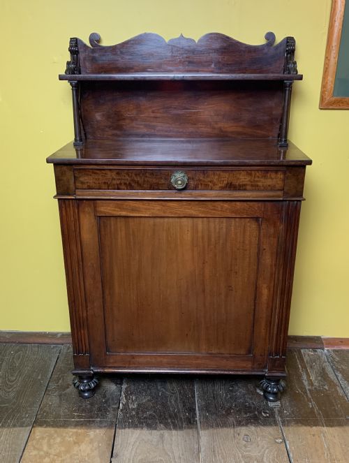Regency Mahogany Chiffonier Side Cabinet