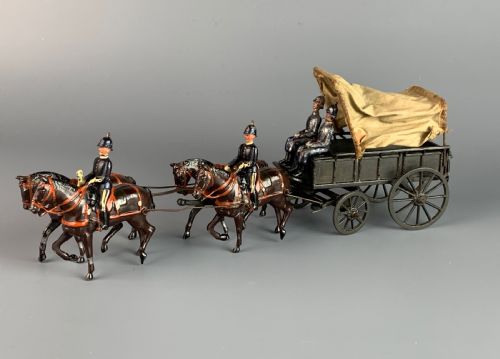 W Britains Royal Army Medical Corps Ambulance Wagon Set 145 Pre-war