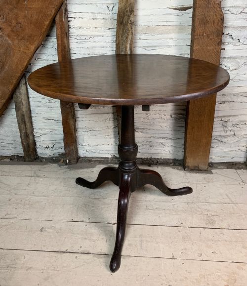Georgian Mahogany Circular Tip Top Tripod Table