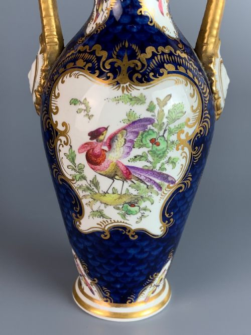fig 1. Royal Worcester blue sale ground vase and cover 1897
