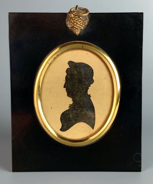 Regency Reverse Cut Paper Silhouette of a Lady in Profile
