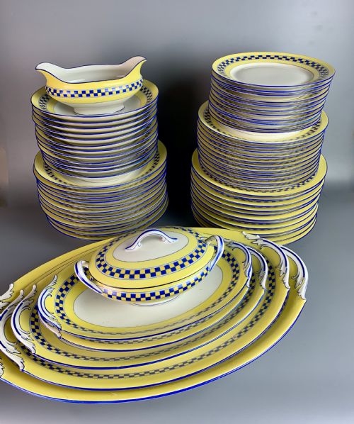 Betoule Legrand & Cie, Limoges Porcelain Dinner Service 65 Pieces