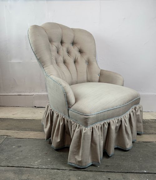 Victorian Button Back Occasional Chair of Small Proportions