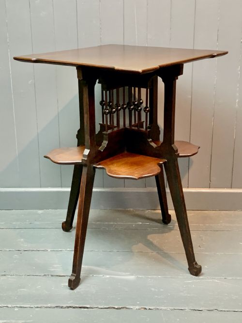 Liberty & Co Mahogany Occasional Table of Moorish Design