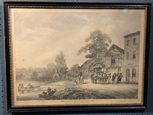 Otter's Pool, Nr Watford, Herts, Etching Published by Laurie & Whittle, London 1802