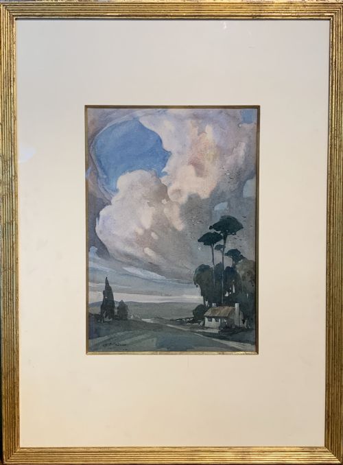 Charles Edward Burton Bernard, Storm Brewing, Watercolour