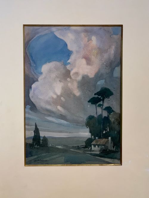 fig 2. Charles Edward Burton Bernard, Storm Brewing, watercolour