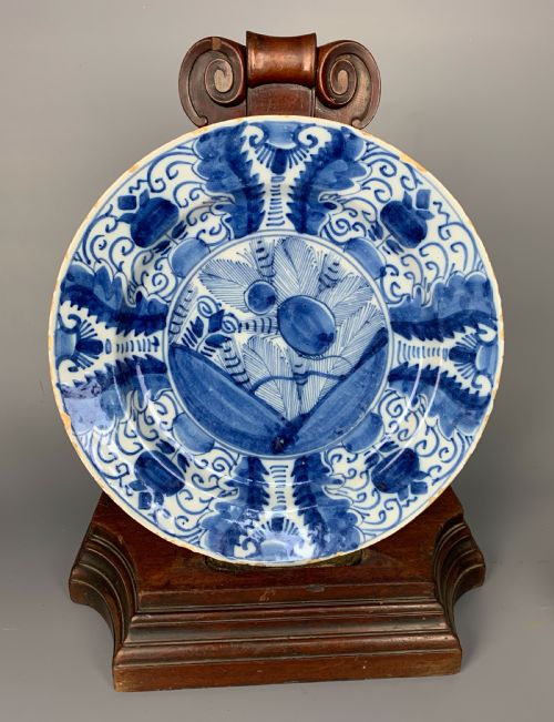 18th Century Delft Blue & White Charger