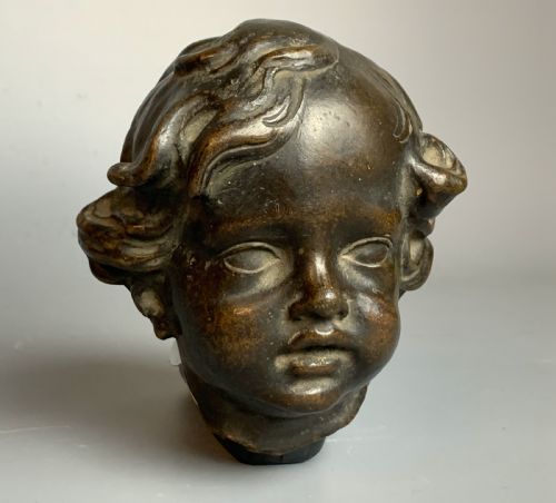19th Century Bronze Bust of a Young Child