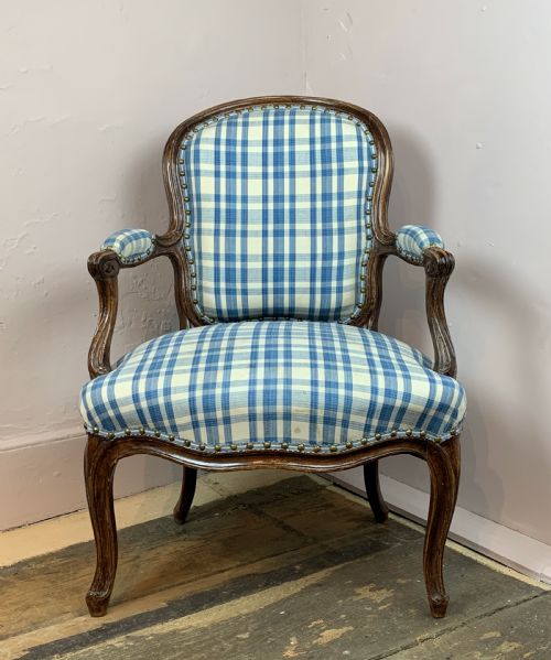 19th Century French Louis Xv Style Fauteuil Armchair
