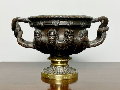 After the Antique Bronze Grand Tour Model of the Albani Vase