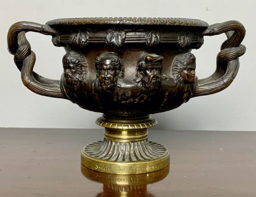 fig 1. After the Antique bronze Grand Tour model of the Albani Vase