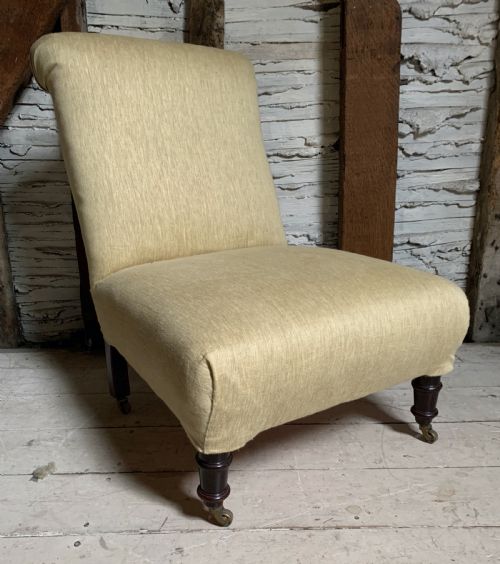 Victorian Scroll Back Nursing Chair