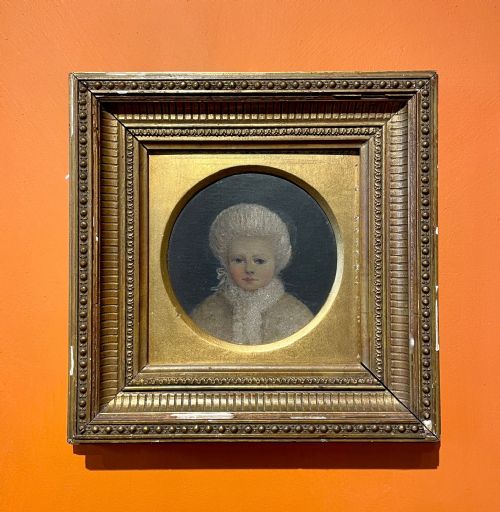 Victorian Portrait of a Young Girl in a Fur Trimmed Cap and Hat