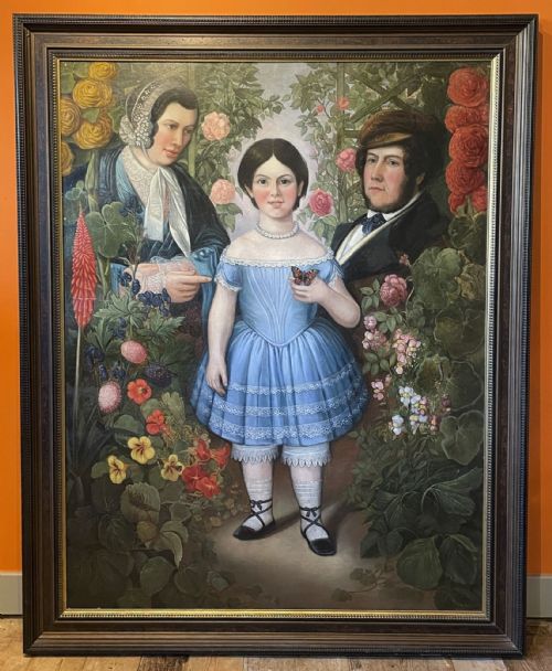 IN MEMORIAM PORTRAIT PAINTING OF A FAMILY GROUP 1856 - ADDITIONAL PHOTO 2