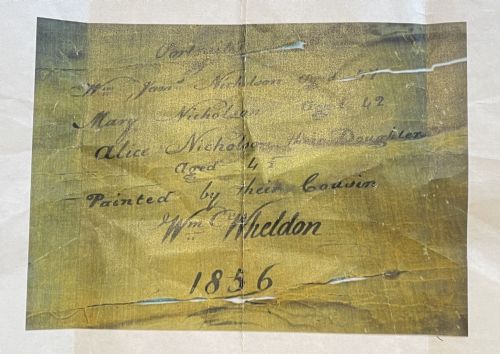 IN MEMORIAM PORTRAIT PAINTING OF A FAMILY GROUP 1856 - ADDITIONAL PHOTO 5