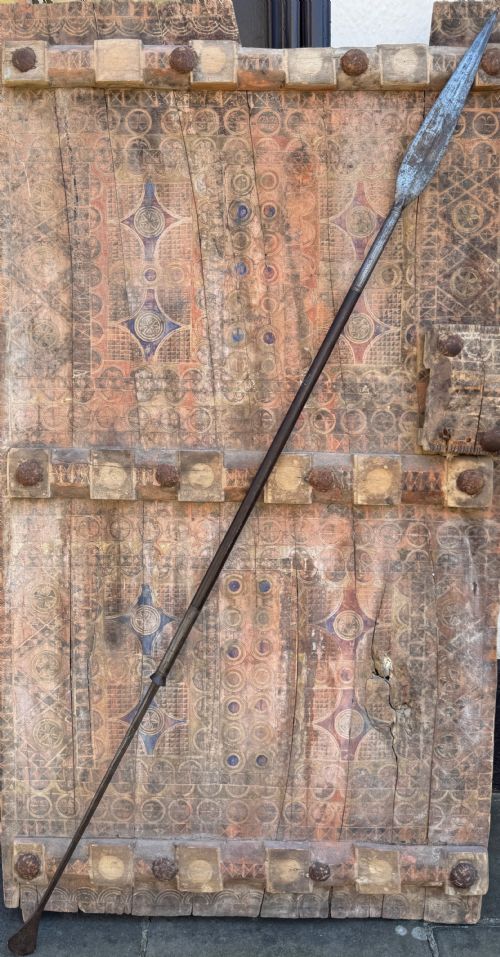 ANTIQUE NORTH AFRICAN TUAREG STEEL WOOD SPEAR - ADDITIONAL PHOTO 2