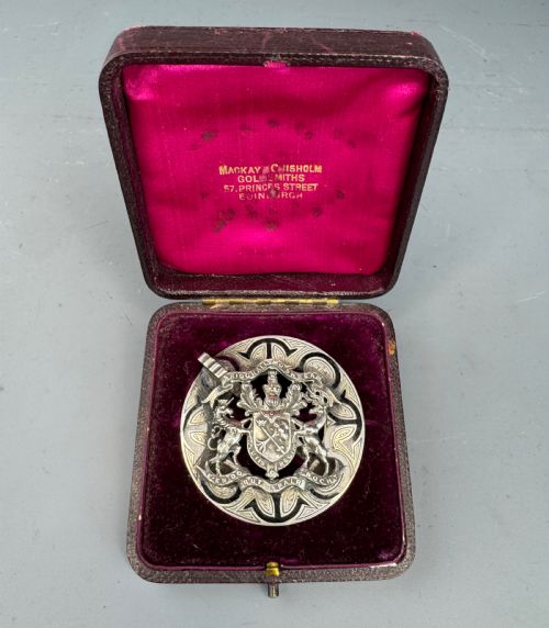 fig 1. Rare Victorian Scottish Silver MacGregor Clan Silver Brooch