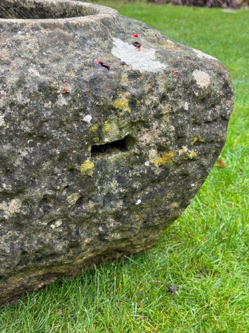 RECLAIMED STONE PLANTER MADE OF STONE FROM THE HOUSES OF PARLIAMENT DAMAGED IN THE BLITZ WWII - ADDITIONAL PHOTO 6
