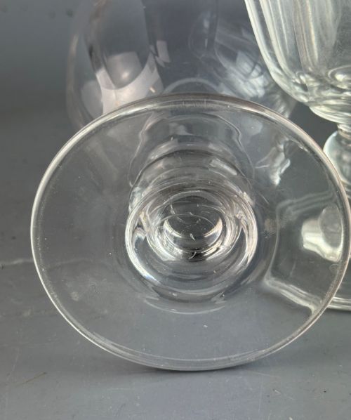 LARGE PAIR OF ANTIQUE CUT GLASS RUMMERS - ADDITIONAL PHOTO 2