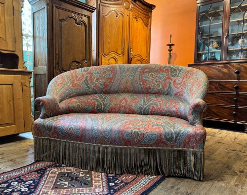 Antique French Napoleon III Two Seat Sofa