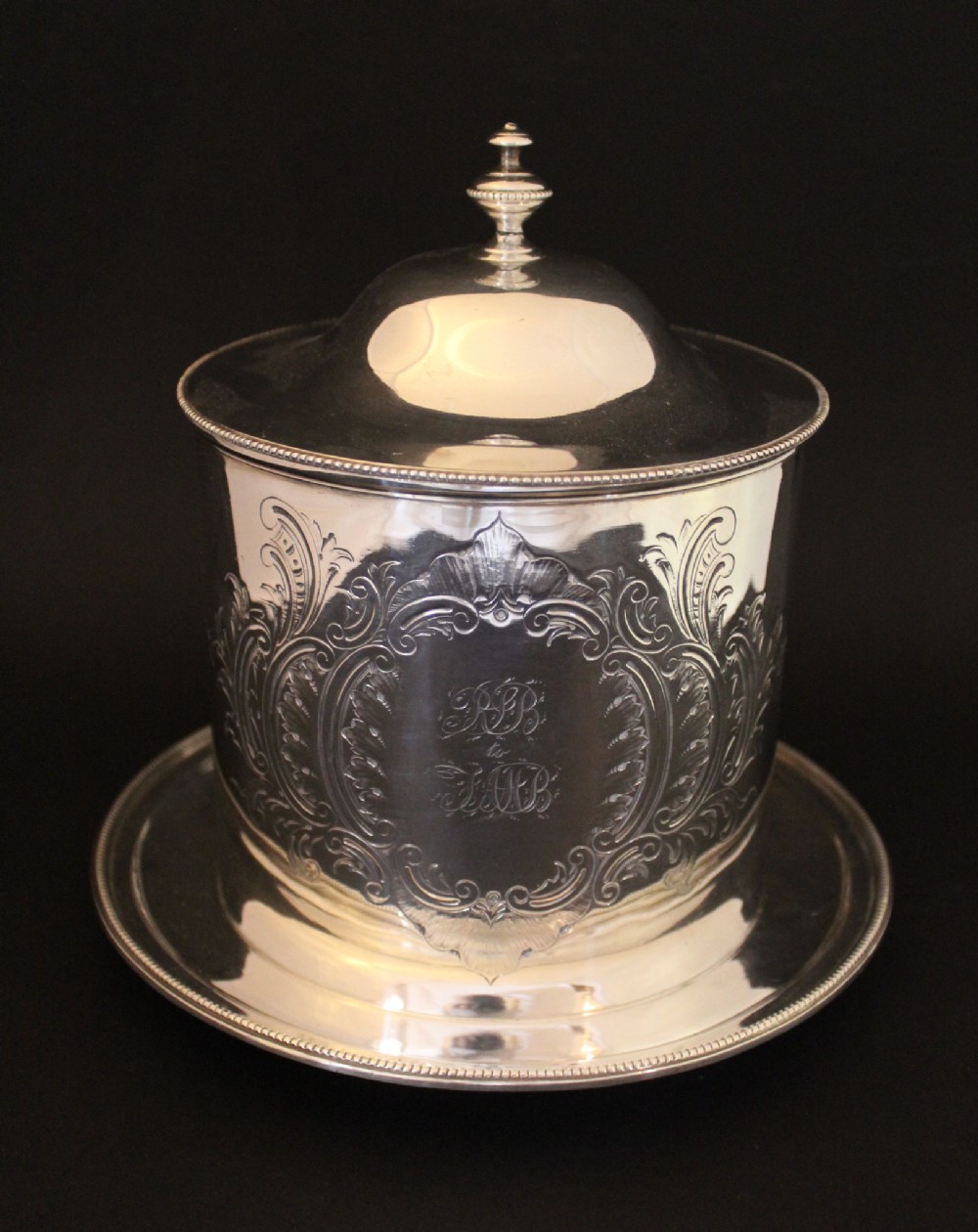 A Victorian Silver Plated Biscuit Barrel, Martin Hall & Co., Birmingham