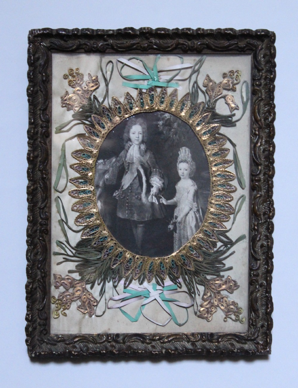 An early 19th Century Rolled Paper Work scroll Work picture
