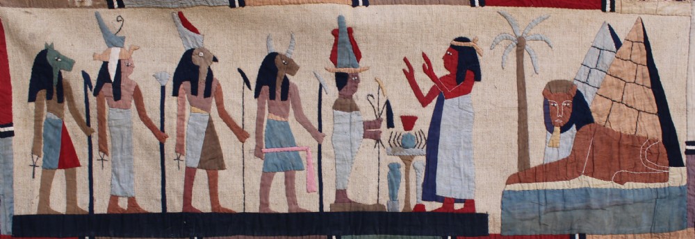 An Egyptian Applique Textile Wall Hanging