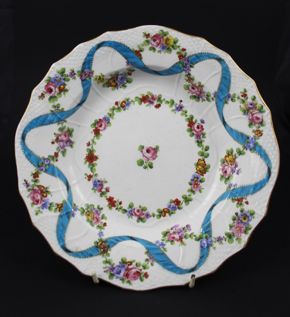 Antique Porcelain Plate in Sevres Style