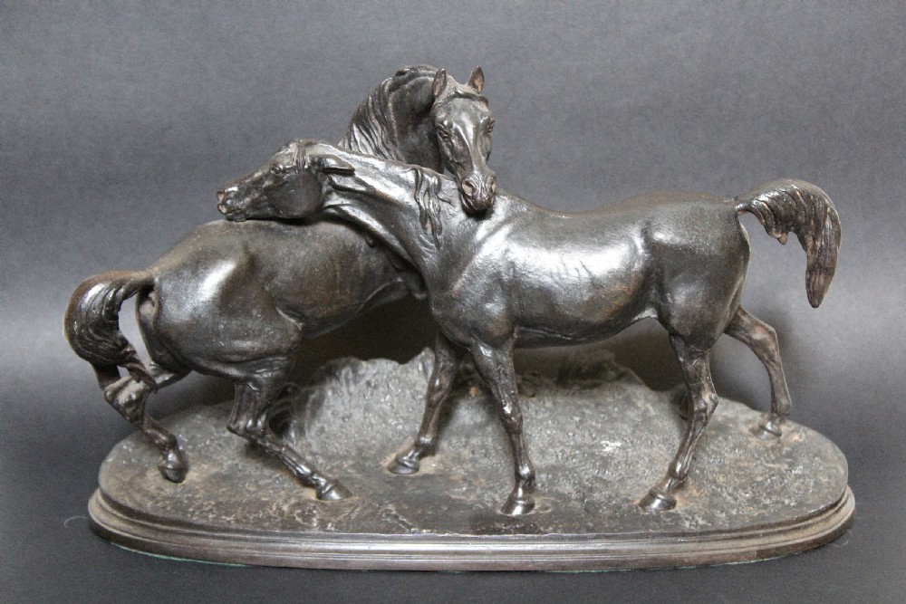 Russian Cast Iron Horses L'Accolade after Mene